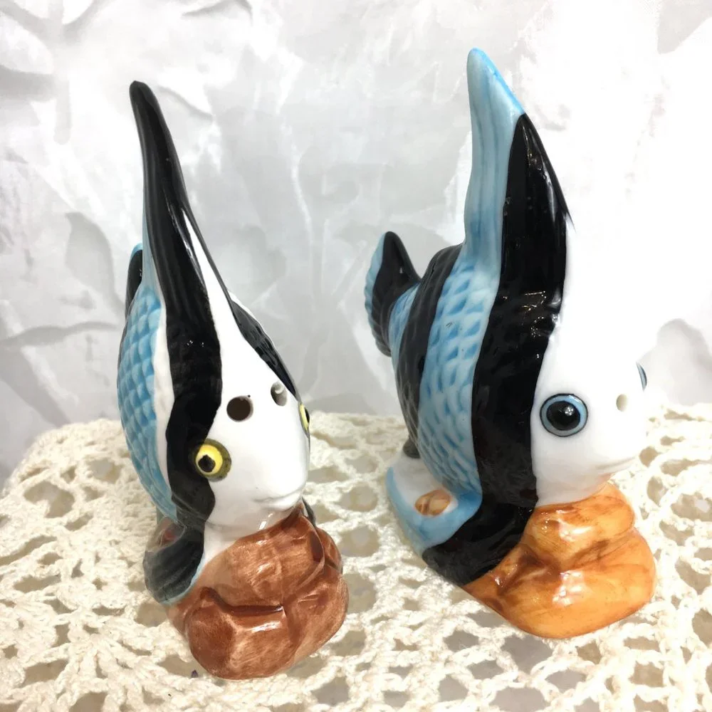 Pottery Barn Angel Fish Salt & Pepper Shaker